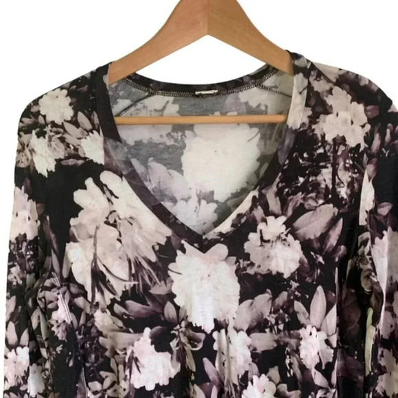Aritzia Wilfred Long Sleeve Floral Tunic Top - Picture 4 of 7